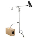 Lowel 40&quot; C-Stand Sliding Leg Kit with 2.5&quot; Grip Head & 40&quot; Grip Arm (Chrome)