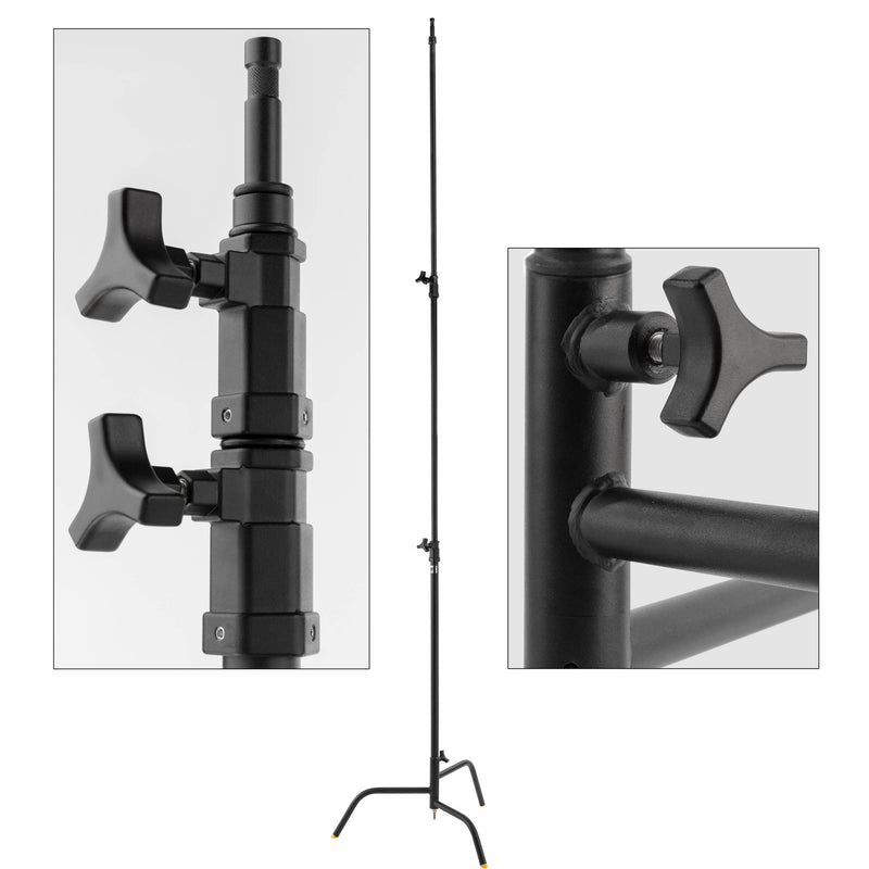 Lowel 40" C-Stand Turtle Base Kit (Black, 9.8')