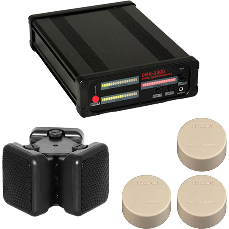KJB Security Products iProtect 3-Channel White Noise Generator Kit with 4 Accessories