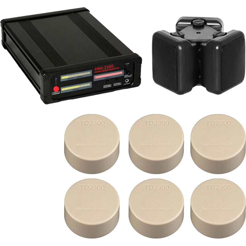 KJB Security Products iProtect 3-Channel White Noise Generator Kit with 8 Accessories