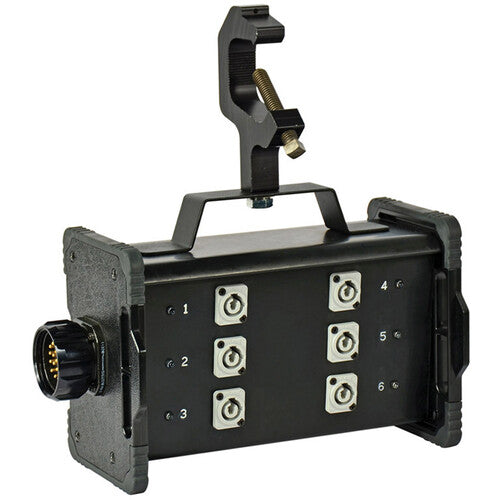 Lex Products 20A Bento Box with LSC19 Inlet and Feed Thru, (6) Powercon Receptacles