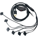 Quasar Science Cluster Power Adapter for 4 Linear LED Lamps with 3-Pin Grounded Plug