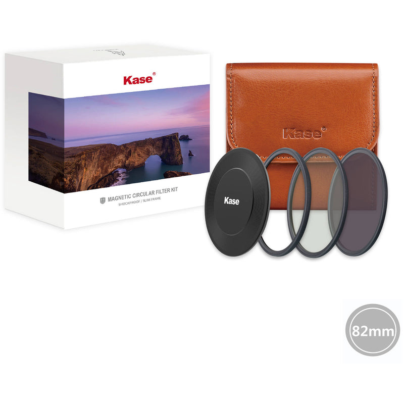 Kase MCUV, CPL & ND64 Filter Kit with Lens Cap (82mm)