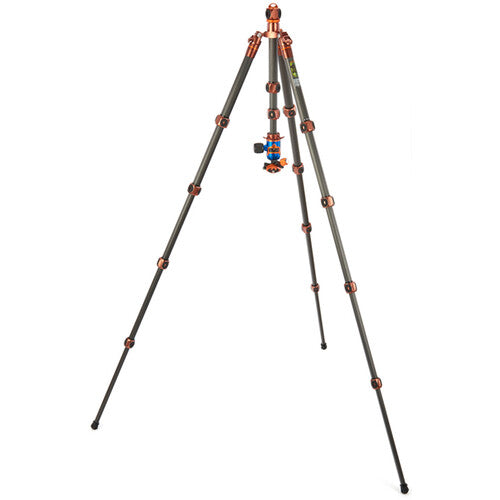 3 Legged Thing Legends Bucky Carbon Fiber Tripod with AirHed VU Ball Head Set (Bronze / Blue)