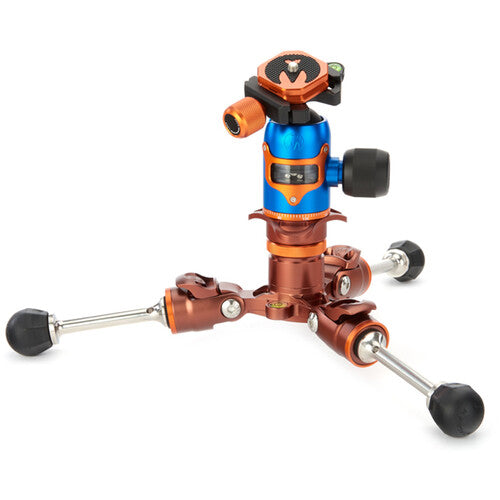 3 Legged Thing Legends Bucky Carbon Fiber Tripod with AirHed VU Ball Head Set (Bronze / Blue)