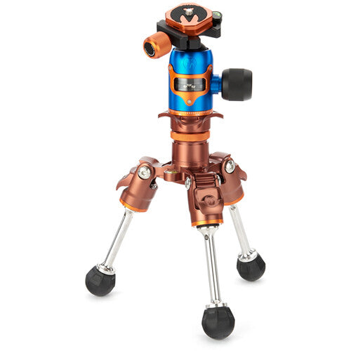 3 Legged Thing Legends Bucky Carbon Fiber Tripod with AirHed VU Ball Head Set (Bronze / Blue)