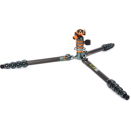 3 Legged Thing Legends Bucky Carbon Fiber Tripod with AirHed VU Ball Head Set (Gray)