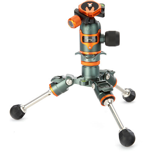 3 Legged Thing Legends Bucky Carbon Fiber Tripod with AirHed VU Ball Head Set (Gray)