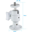 CAMVATE 1/4"-20 Mini Ball Head Wall/Ceiling Mount (White)