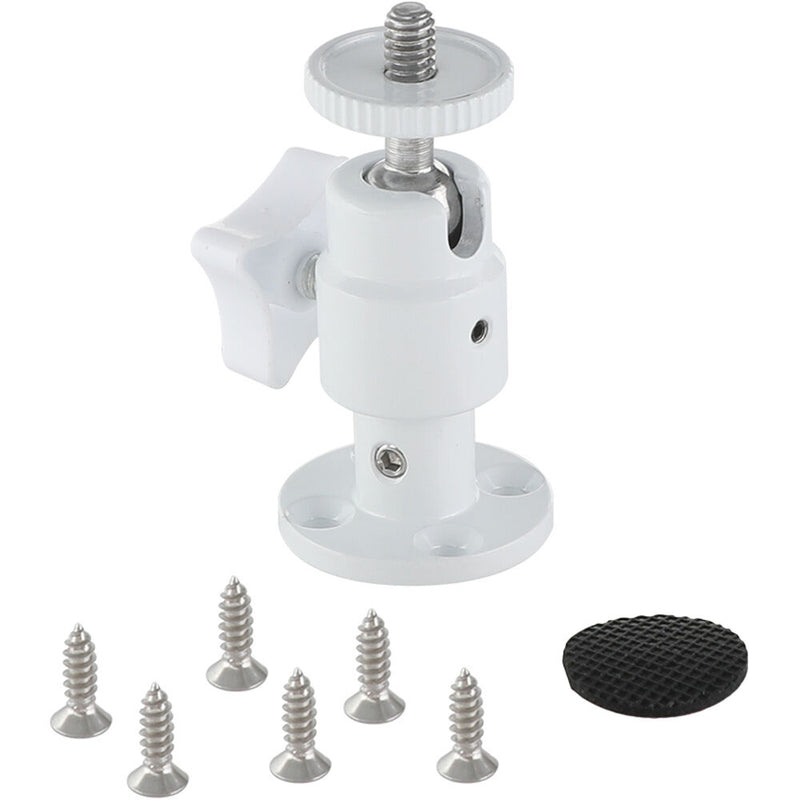 CAMVATE 1/4"-20 Mini Ball Head Wall/Ceiling Mount (White)