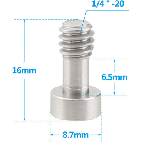 CAMVATE 1/4"-20 Captive Screws with Hex Head (5-Pack)