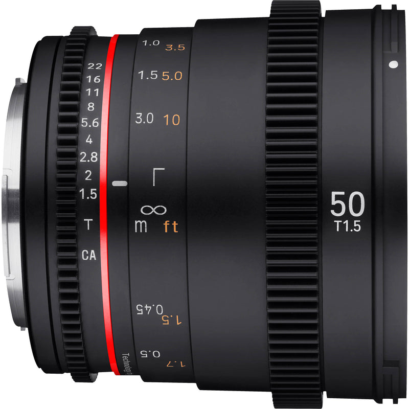 Rokinon 50mm T1.5 DSX High-Speed Cine Lens (E Mount)