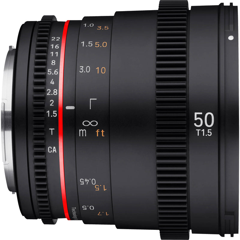 Rokinon 50mm T1.5 DSX High-Speed Cine Lens (RF Mount)