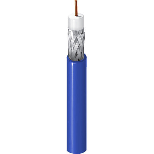 Belden 18 AWG Flooded RG-6/U Low-Loss Serial Digital Video Coaxial Cable (1000', Blue)