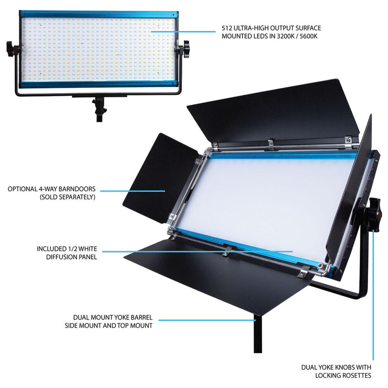 Dracast X-Series 1000 Bi-Color Smart LED Panel