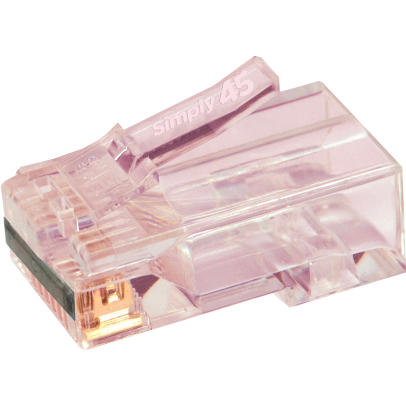 Simply45 Cat 5e STP Shielded RJ45 Pass-Through Modular Plug (50-Piece Jar)