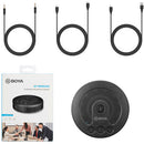 BOYA BY-BMM400 Battery-Powered Conference Microphone/Speaker for Smartphones and Laptops
