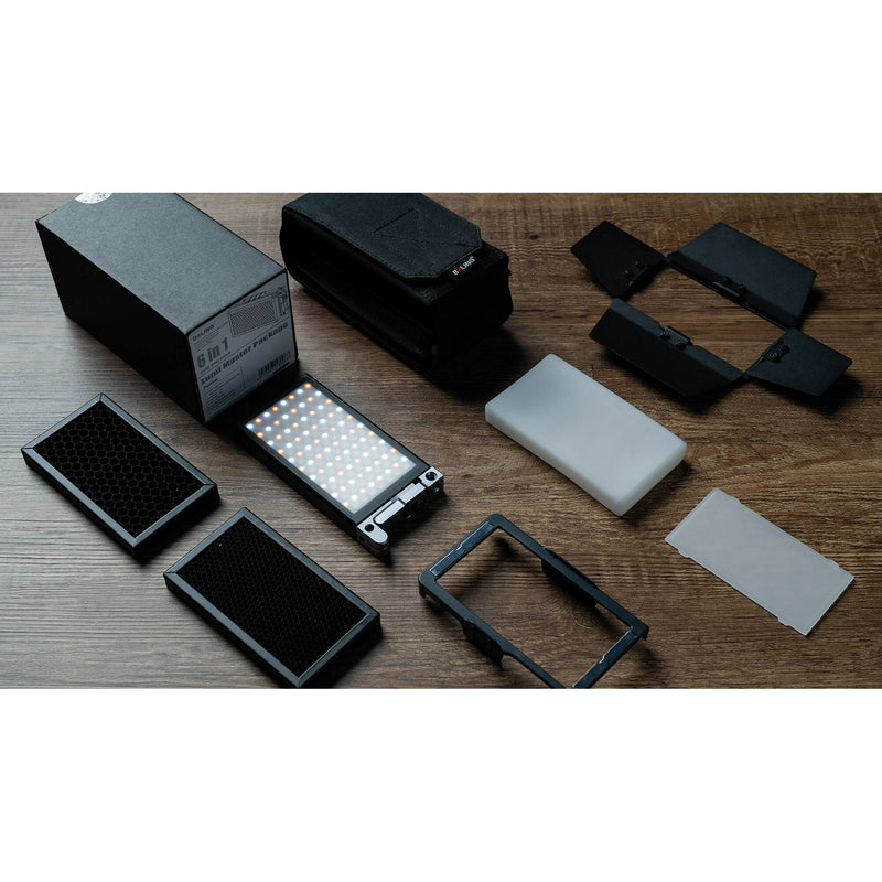 BOLING SIX-IN-ONE Accessory Kit for Pocket LED RGB Video Light