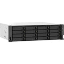 QNAP 3U 16-Bay Nas/Iscsi Ip-San. Amd Ryzen V1500B Quad-Core 2.2Ghz 16Gb Ram 2X2.5Gbe Lan Redundant Psu