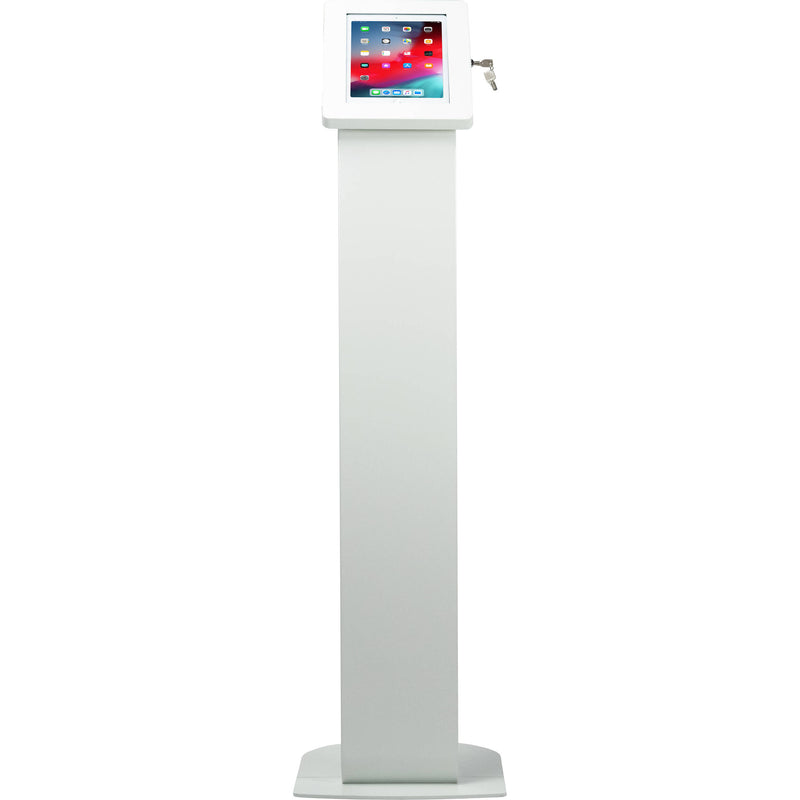 CTA Digital Premium Large Locking Floor Stand Kiosk (White)