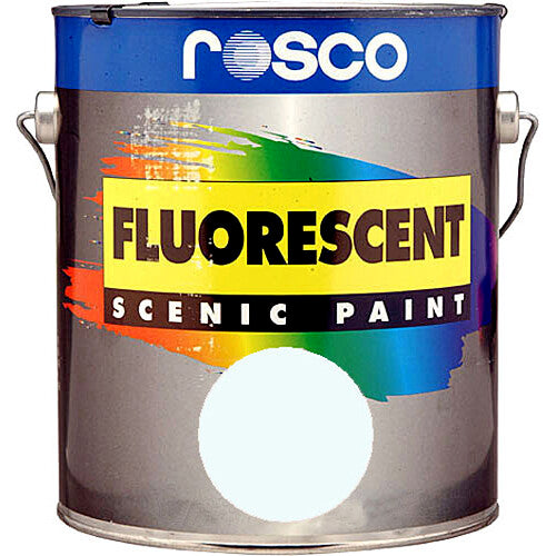Rosco Fluorescent Paint (Invisible Blue, Matte, 1 Quart)