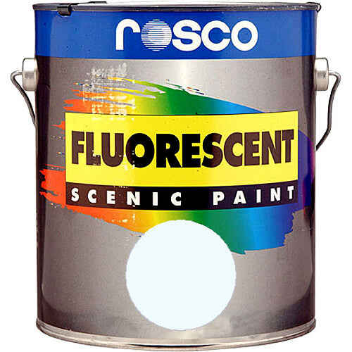 Rosco Fluorescent Paint (Invisible Blue, Matte, 1 Gallon)