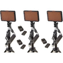 Bescor WAFFLE 176 Bulb LED 2-Light and AC Adapter Kit