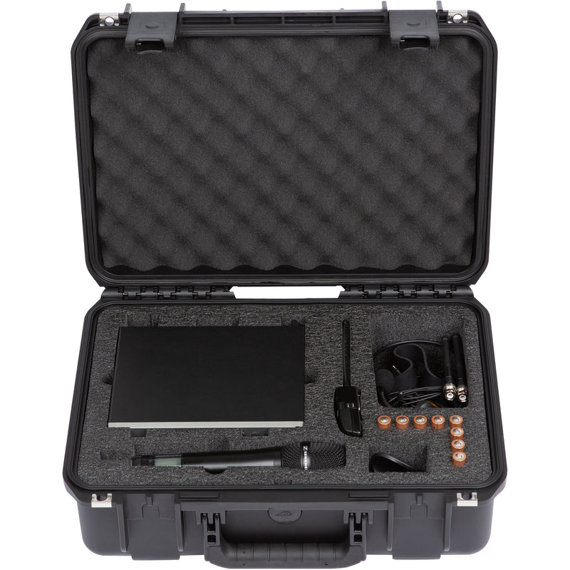 SKB iSeries Waterproof Case for Sennheiser EW 100/300/500 Series Wireless Combo Mic Systems
