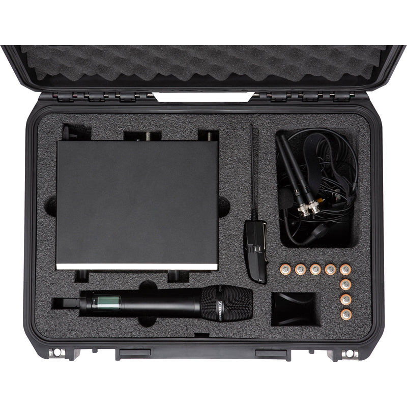 SKB iSeries Waterproof Case for Sennheiser EW 100/300/500 Series Wireless Combo Mic Systems