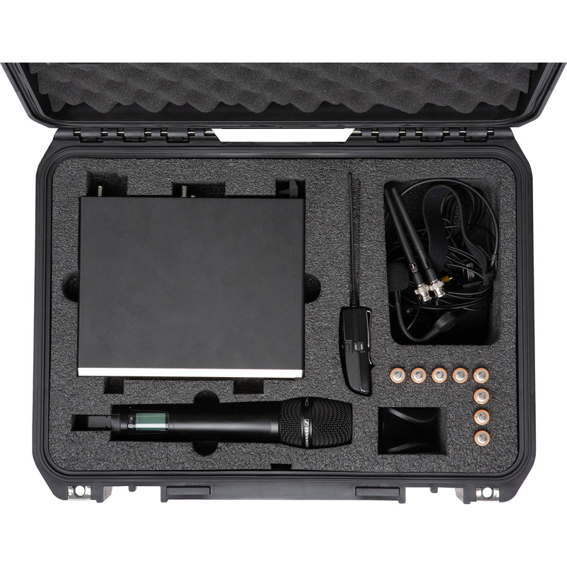 SKB iSeries Waterproof Case for Sennheiser EW 100/300/500 Series Wireless Combo Mic Systems