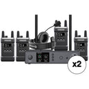 Hollyland Full-Duplex Intercom System with Four Beltpack Transceivers (2 Sets)