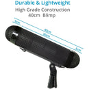 Proaim 12' Carbon Fiber Boompole with XLR Cable and Blimp-Style Windshield