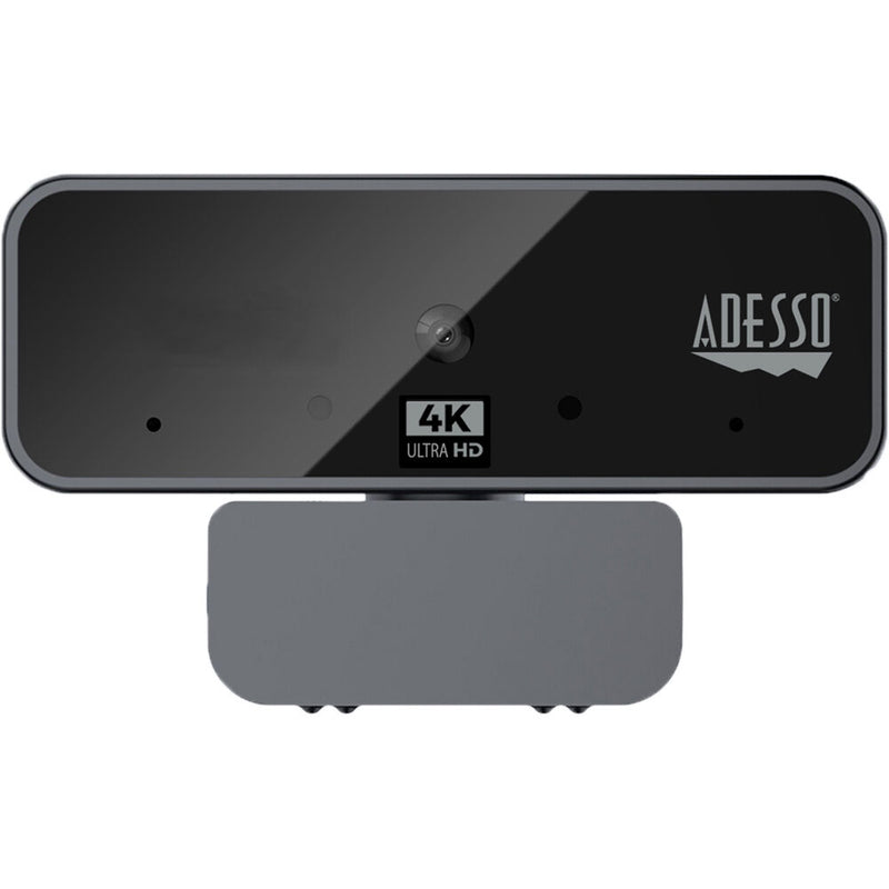 Adesso CyberTrack H6 4K Ultra HD USB Webcam with Built-in Dual Microphone and Privacy Cover