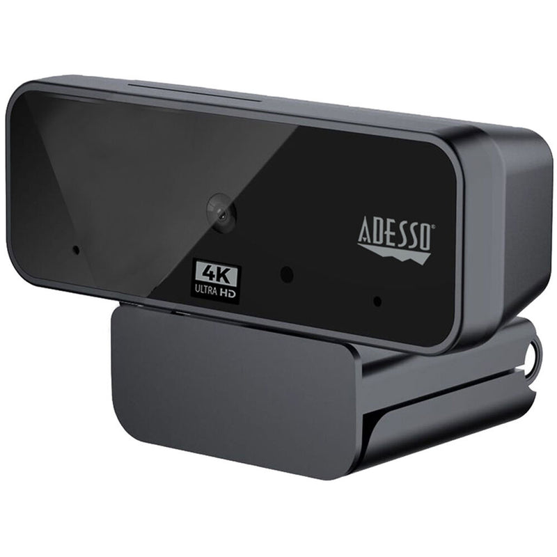 Adesso CyberTrack H6 4K Ultra HD USB Webcam with Built-in Dual Microphone and Privacy Cover