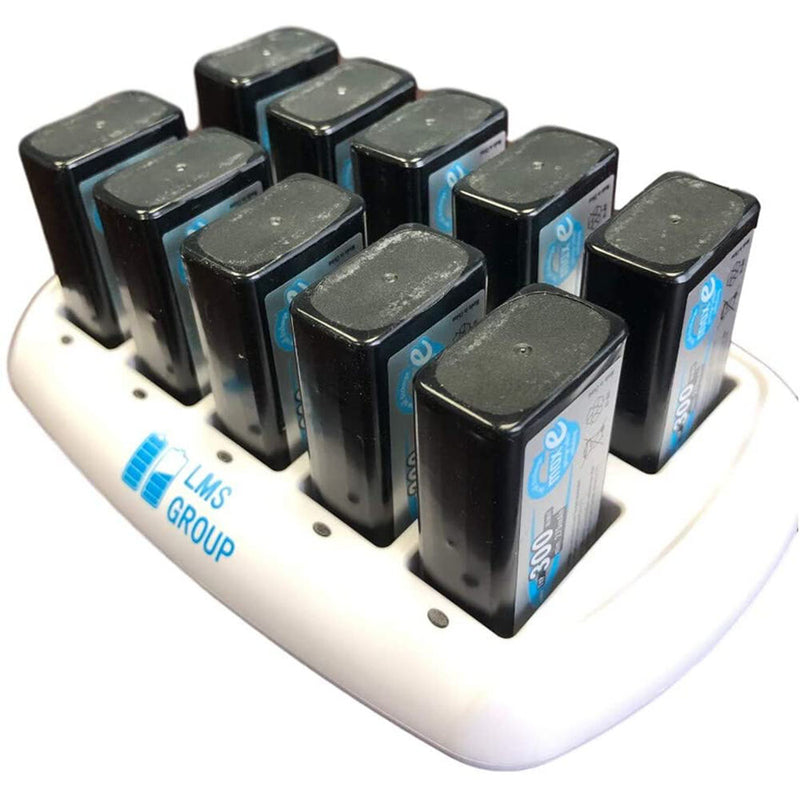 Ansmann 10-Bay 9V Battery Charger