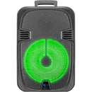Technical Pro JB12PKG Rechargeable LED 12" Active Wireless Loudspeaker Package with Tripod, Microphone, and Cable