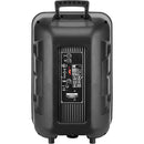 Technical Pro JB12PKG Rechargeable LED 12" Active Wireless Loudspeaker Package with Tripod, Microphone, and Cable