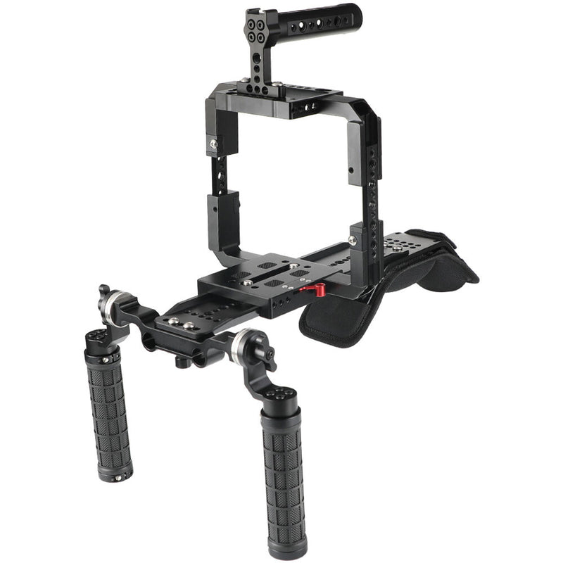 CAMVATE Pro Shoulder Rig Full Frame Cage Kit for RED DSMC2 Cameras