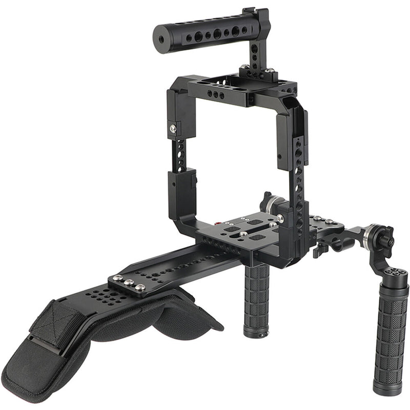 CAMVATE Pro Shoulder Rig Full Frame Cage Kit for RED DSMC2 Cameras