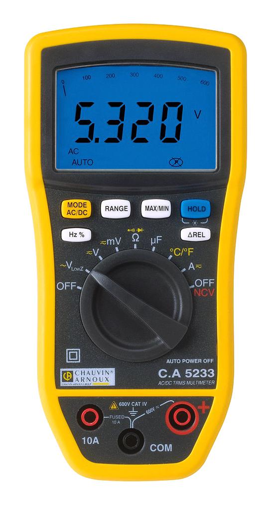 Chauvin Arnoux P01196733 Handheld Digital Multimeter 10A 600V