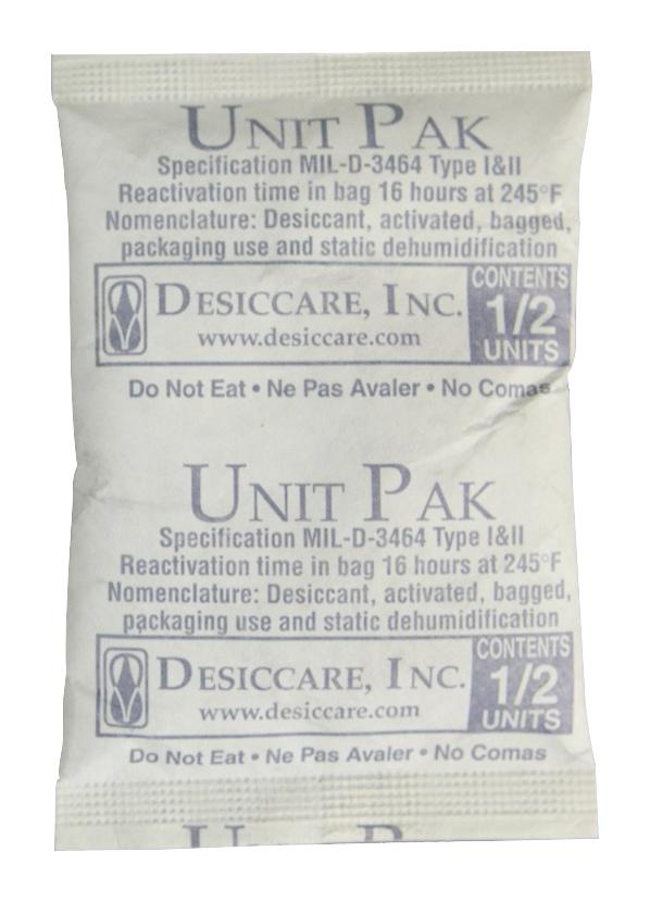 SCS 1/2PLDES550 Desiccant Bag Plastic 3.5 &quot; x 2.38 For Desiccants