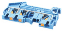 Phoenix Contact PT 4-TWIN BU DIN Rail Mount Terminal Block 3 Ways 24 AWG 10 6 mm&Acirc;&sup2; Push In 36 A
