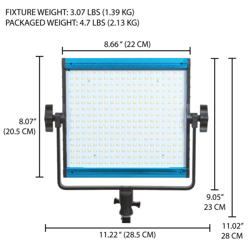 Dracast X-Series 500 Bi-Color 3-LED Panel Kit with Hard Case