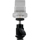 Nanlite Pavotube Transparent Polycarbonate Clip and Mini Ball Head with Hot Shoe Adapter