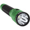 Nightstick Metal Dual-Light Rechargeable Flashlight with AC/DC Adapters and Charging Dock (Green)