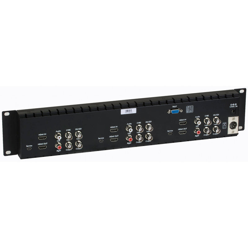 MuxLab 5" HDMI/3G-SDI Triple Display Monitor (UK)