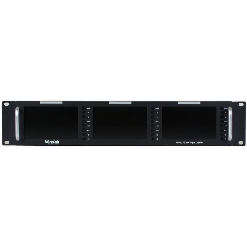 MuxLab 5" HDMI/3G-SDI Triple Display Monitor (UK)
