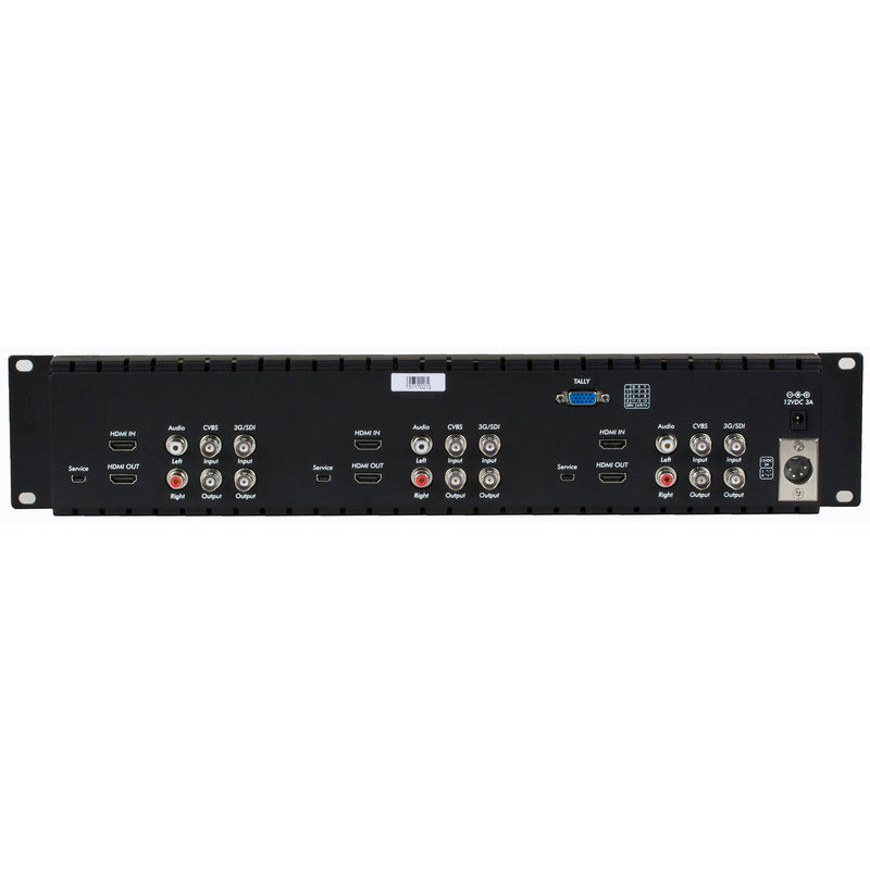 MuxLab 5" HDMI/3G-SDI Triple Display Monitor (UK)