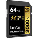 Lexar 64GB Professional 2000x UHS-II SDXC Memory Card