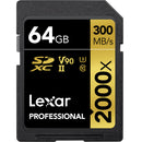 Lexar 128GB Professional 2000x UHS-II SDXC Memory Card